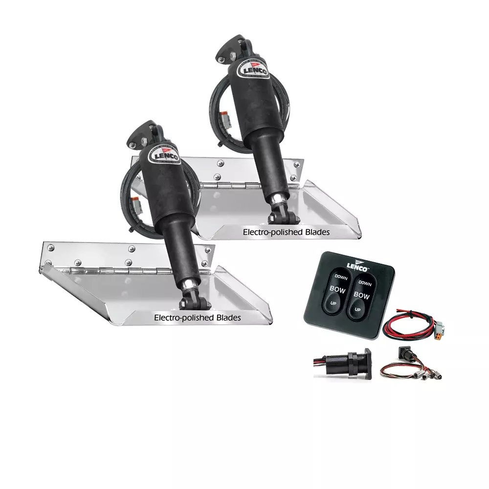 Lenco 18" x 14" Standard Performance Trim Tab Kit w/Standard Tactile S