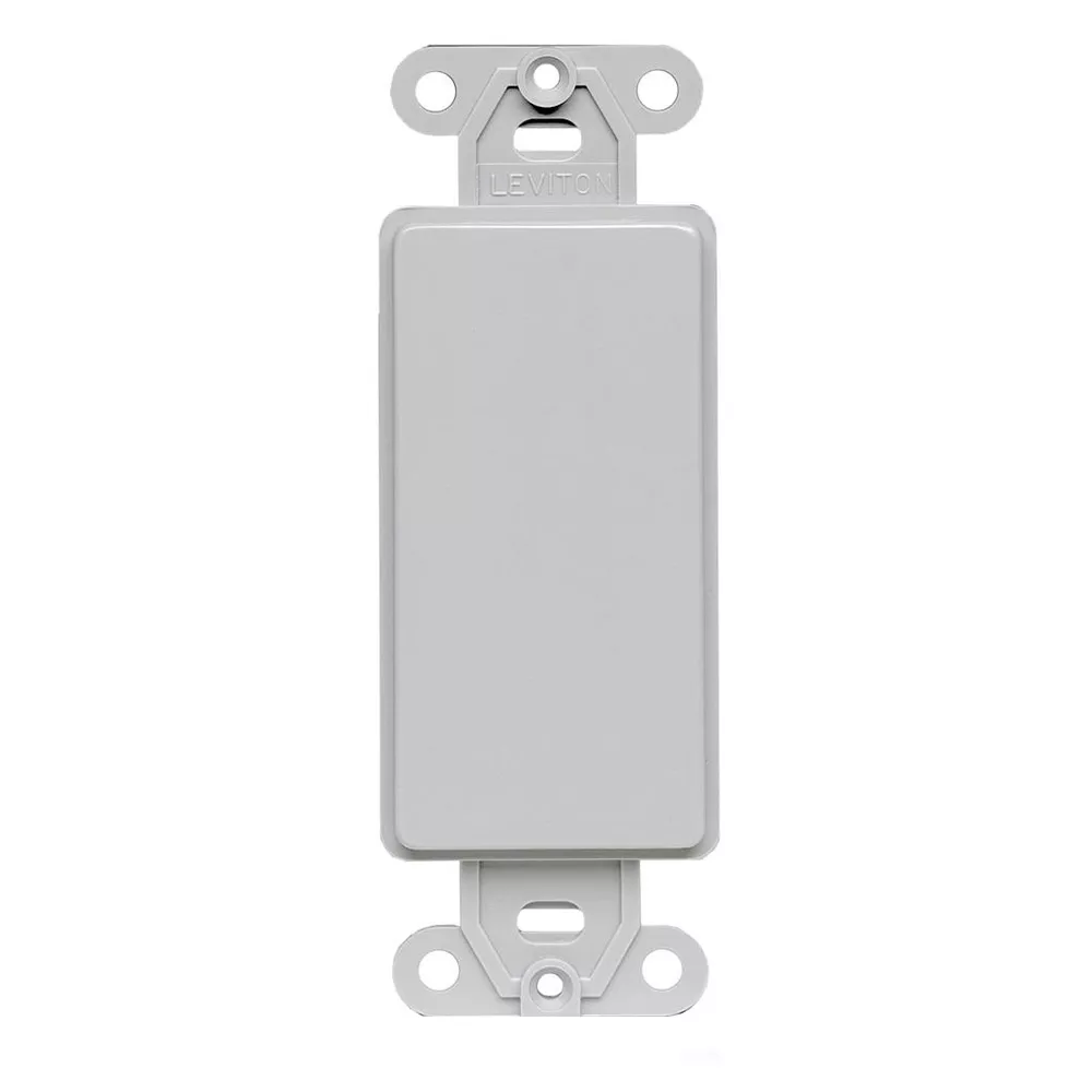 Leviton 80414-GY Grey QuickPort Decora Multimedia Insert