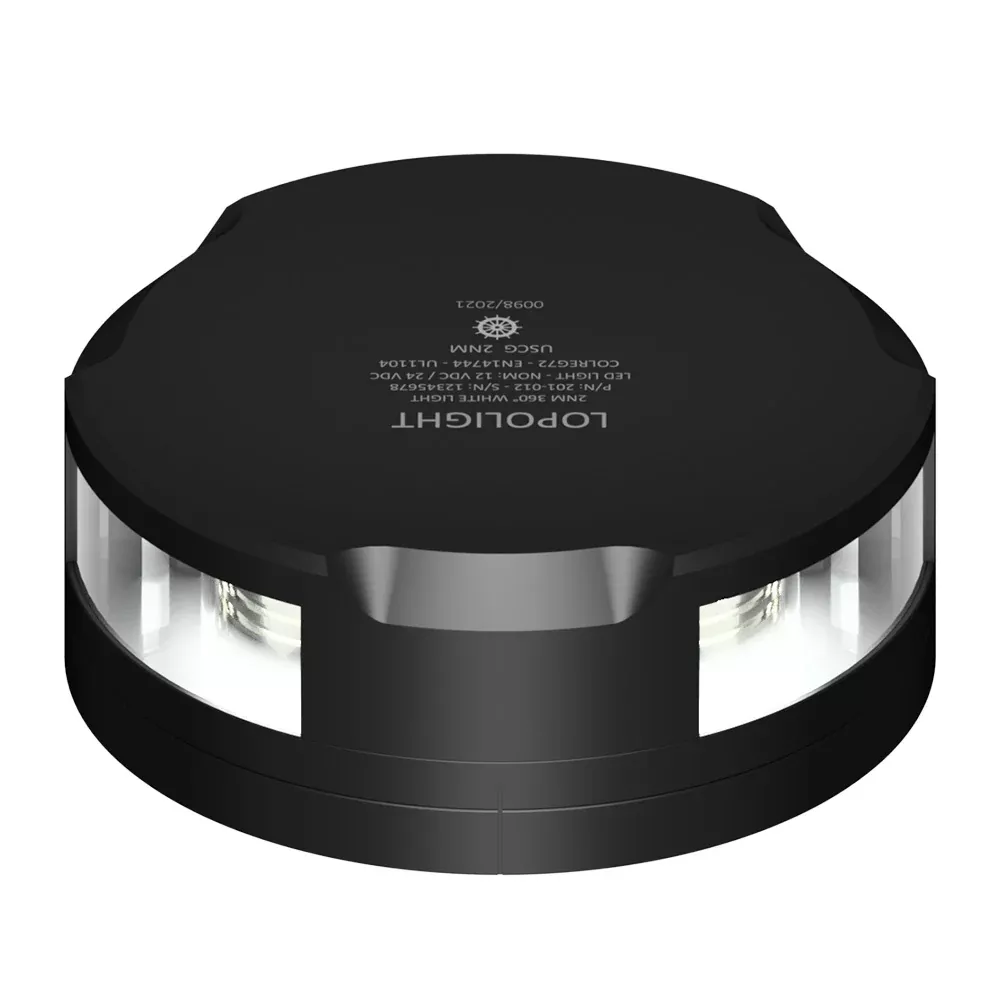 Lopolight 360-Degree Anchor Light - 2NM - Black Housing w/FB Base [201