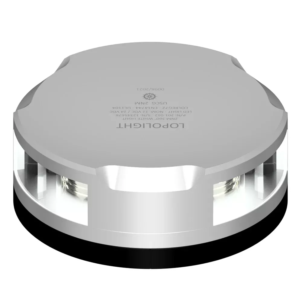 Lopolight 360-Degree Anchor Light - 2NM - Silver Housing w/FB Base [20