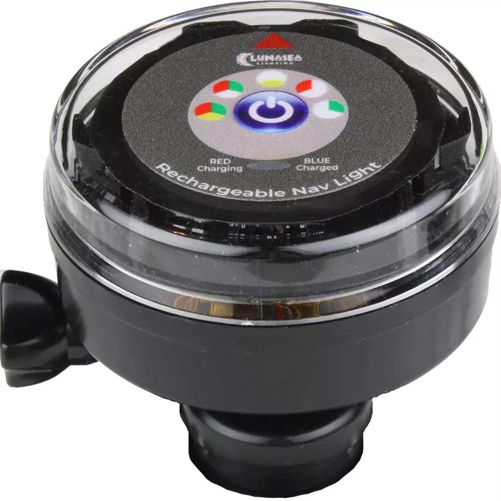 Lunasea Rechargeable Tri-Color Portable Navigation Light (No Mount) -