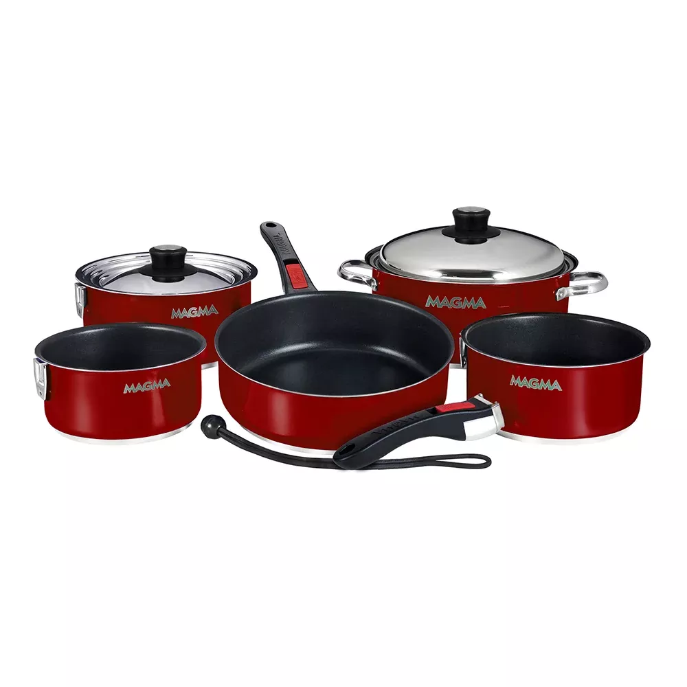 Magma Nestable 10 Piece Induction Non-Stick Enamel Finish Cookware Set