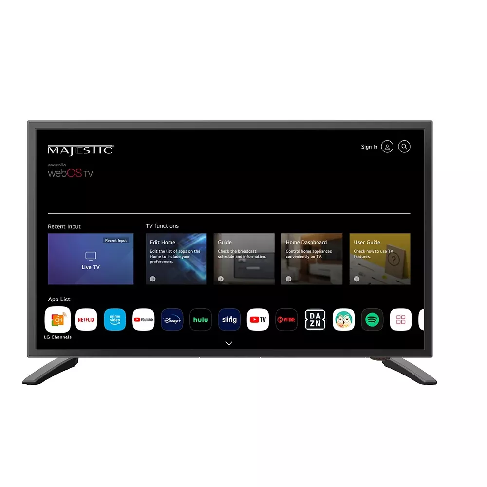 Majestic 19" 12V Smart LED TV WebOS, Mirror Cast Bluetooth - North Ame