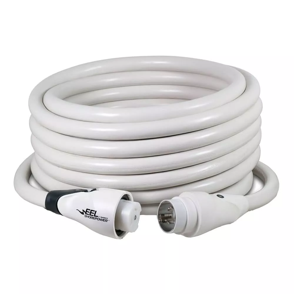 Marinco EEL 50A White Cordset - 125/250V - 50' - CS504-50W