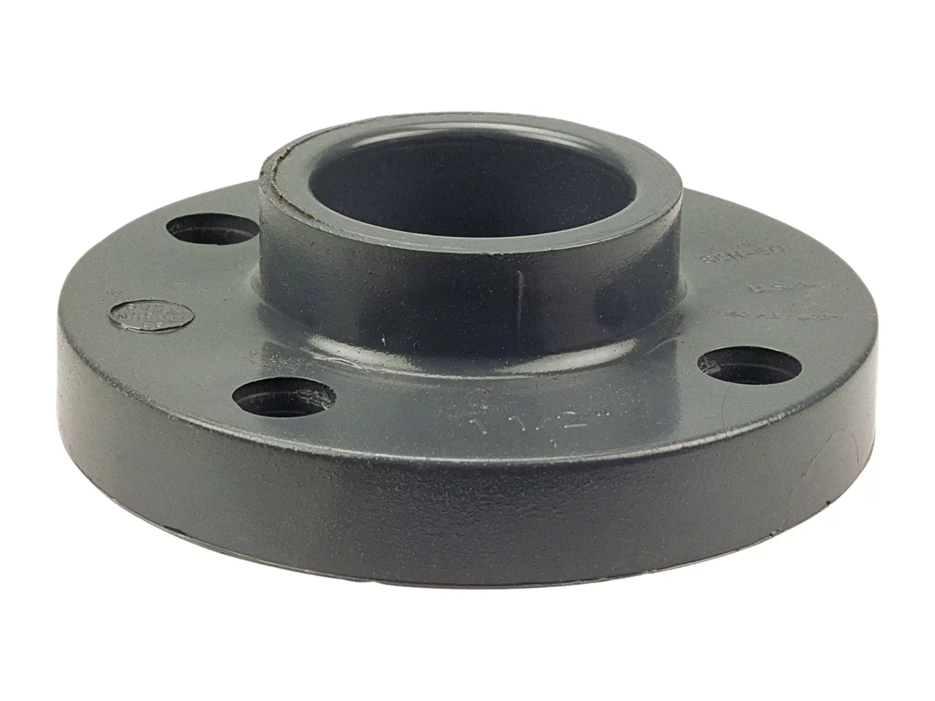 NIBCO CA21100, 3/4 in. x 3/4 in. Socket Flange S PVC Schedule 80, One-Piece Solid Design 4551-H