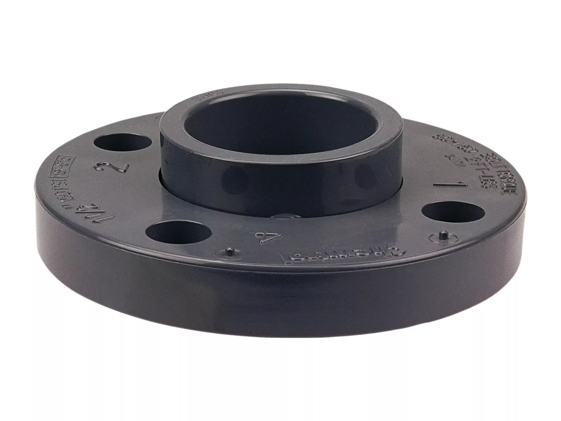 NIBCO CA25446, 1/2 in. x 1/2 in. Socket Flange S PVC Schedule 80, Two-Piece Van Stone 4551-A