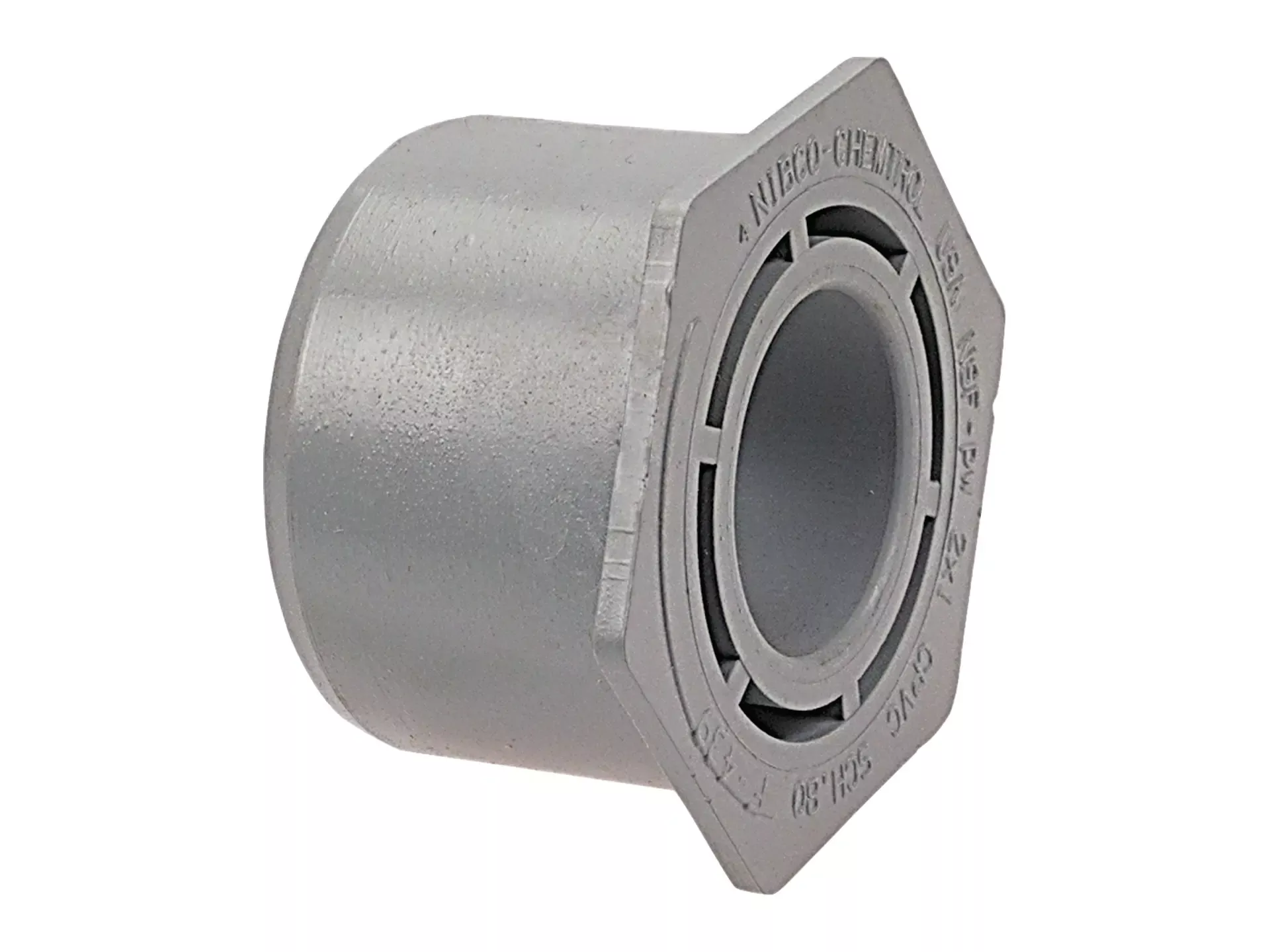 NIBCO CB10600, 3/4 in. x 1/2 in. Flush Socket Reducer Bushing Spg x S Corzan CPVC Schedule 80 5118