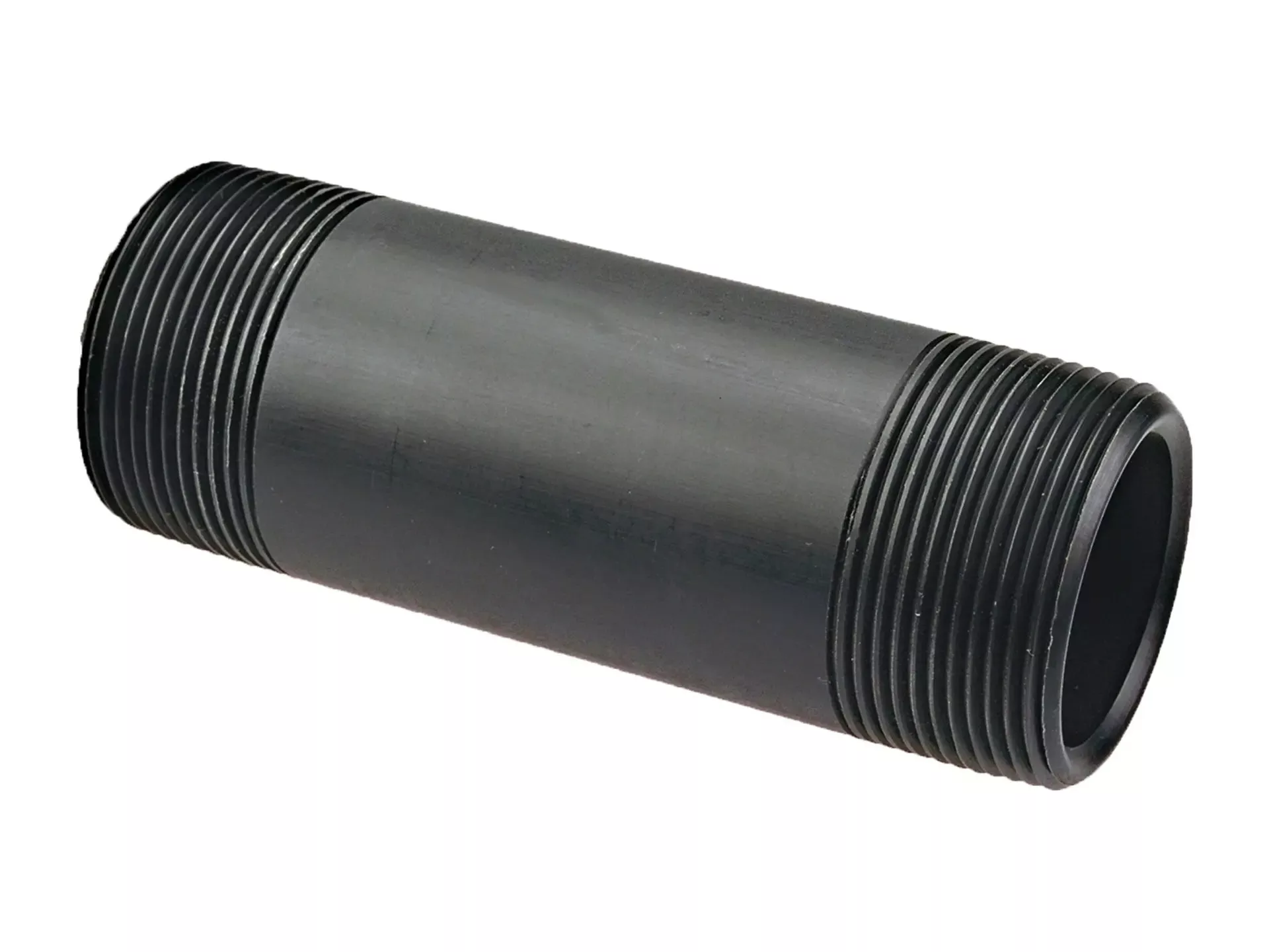 NIBCO CC06250, 1/2 in. Thread Pipe Nipple MPT x MPT Black Polypropylene Schedule 80 6129