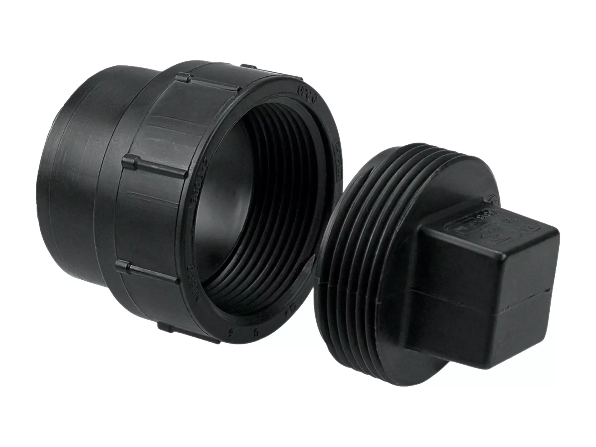 NIBCO I169200, 2 in. Cleanout Adapter Spg x Cleanout with Plug ABS DWV 5816