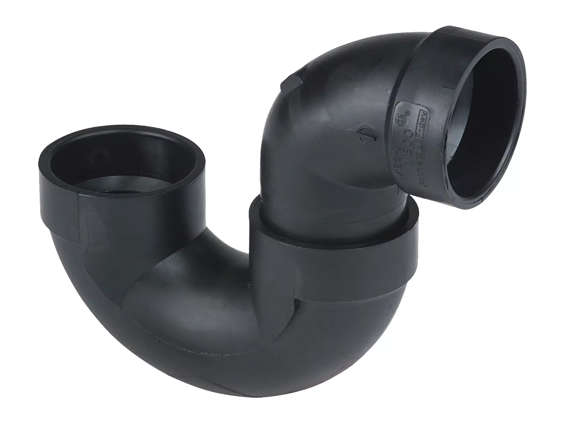 NIBCO I565450, 3 in. x 3 in. P-Trap Hub x Hub ABS DWV 5885