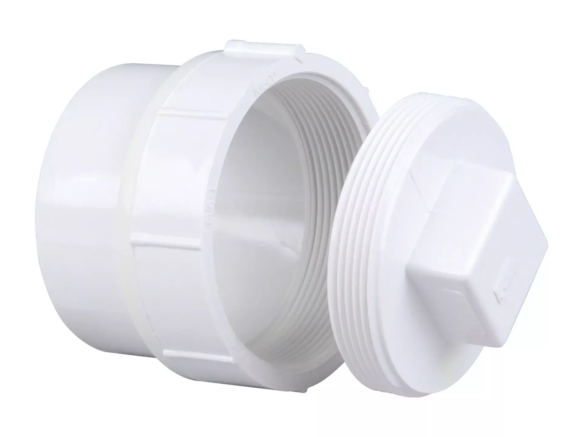 NIBCO K169100, 1-1/2 in. Cleanout Adapter Spg x Cleanout with Plug PVC DWV 4816