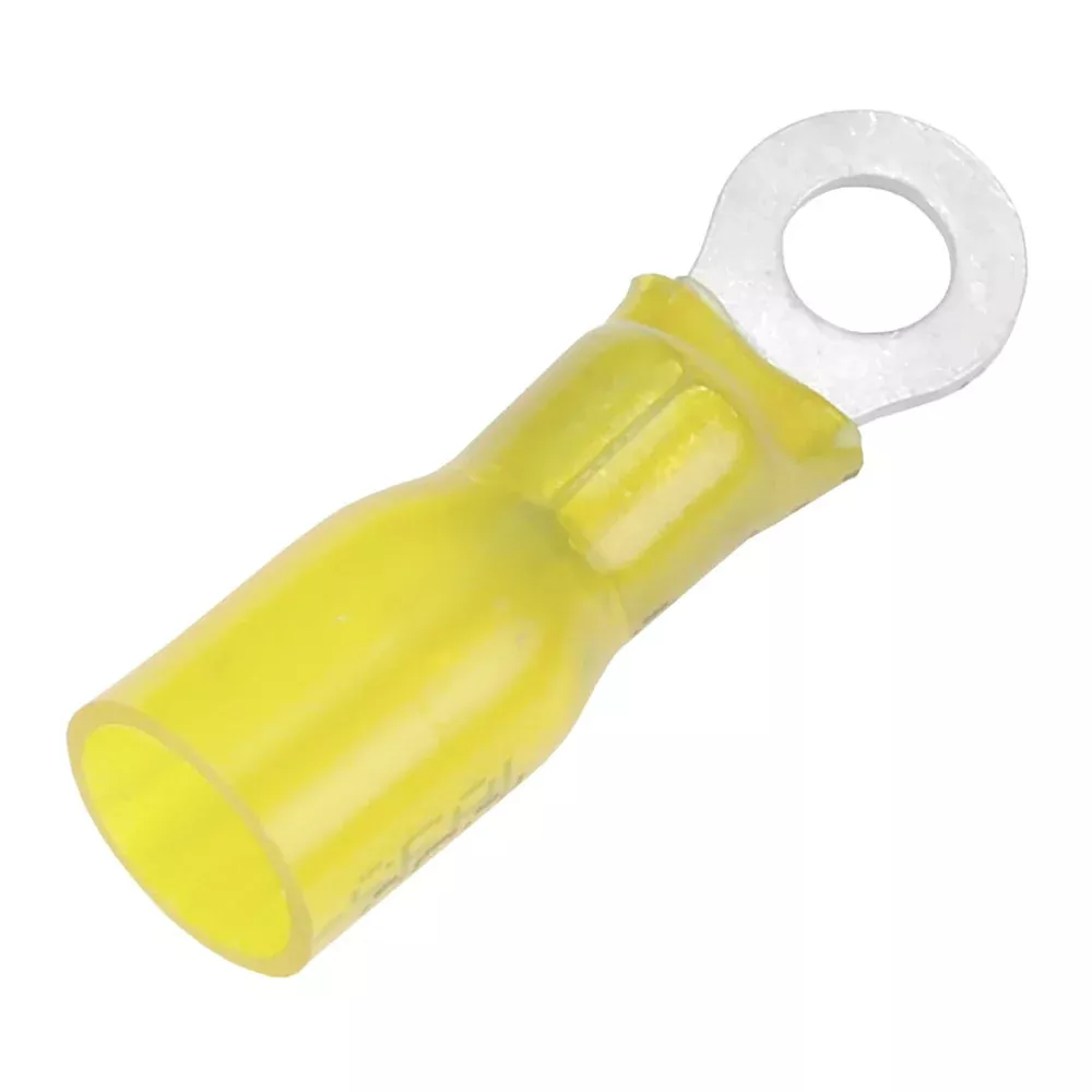 Pacer 12-10 AWG Heat Shrink Ring Terminal - #8 Stud Size - 25 Pack [TE