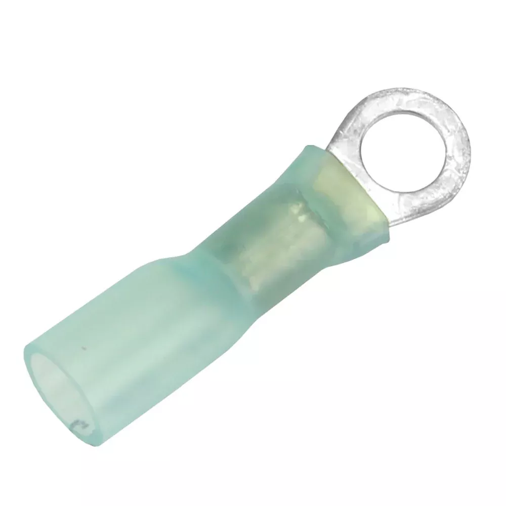 Pacer 16-14 AWG Heat Shrink Ring Terminal - #10 Stud Size - 100 Pack [