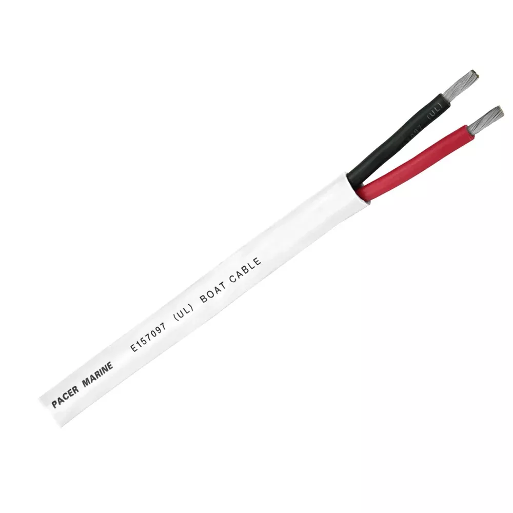 Pacer Duplex 2 Conductor Cable - 500' - 14/2 AWG - Round Cable - Red,
