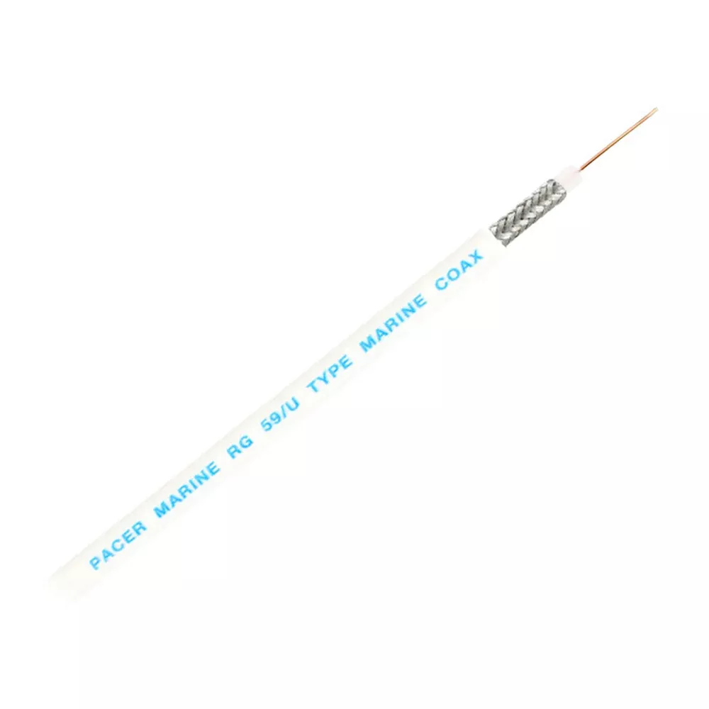 Pacer RG59UW Coax Cable - White - 150' [MRG59UW-150]
