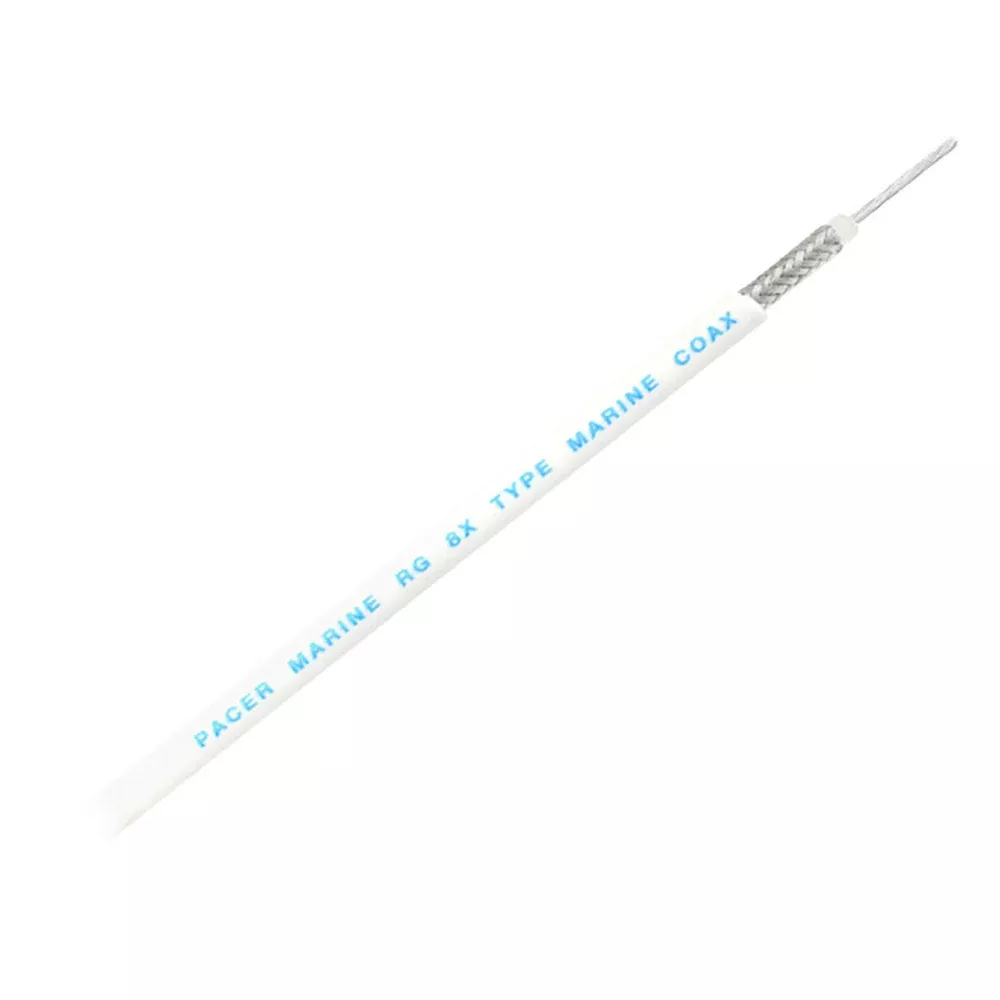 Pacer RG8X Coax Cable - White - 150' [MRG8XW-150]