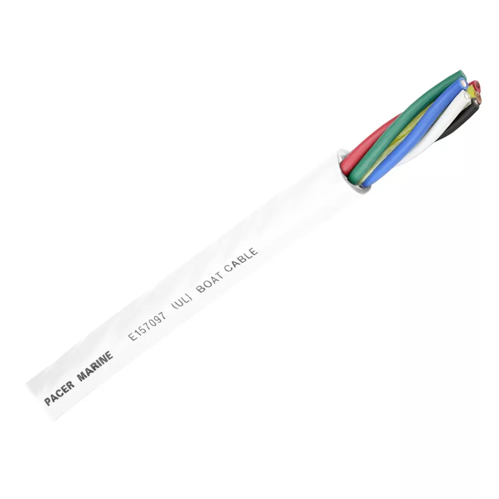 Pacer Round 6 Conductor Cable - By The Foot - 16/6 AWG - Black, Brown,