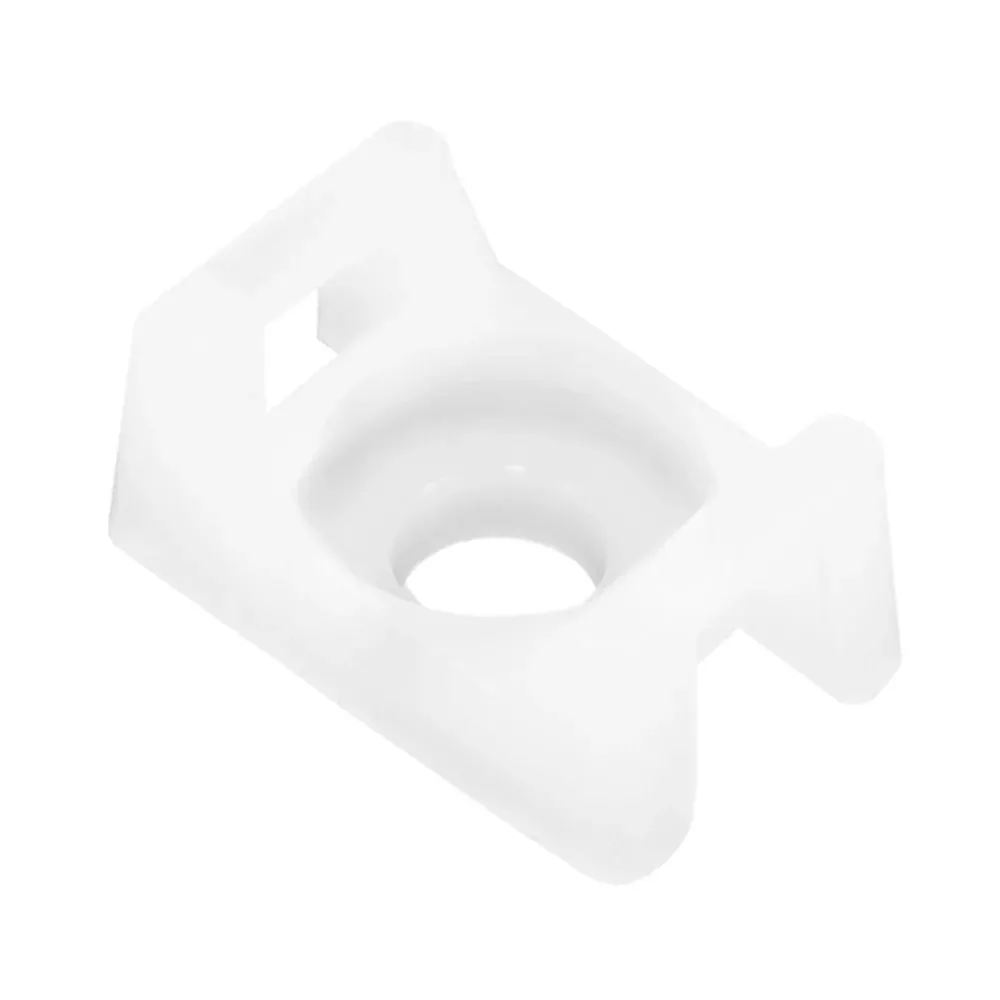 Pacer Screw Down Cable Tie Mount - #8 Screw Mount Method - Natural Col