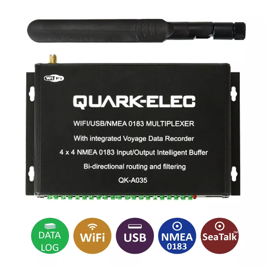 Quark-Elec QK-A035 NMEA 0183 4×4 multiplexer with SeaTalk converter +