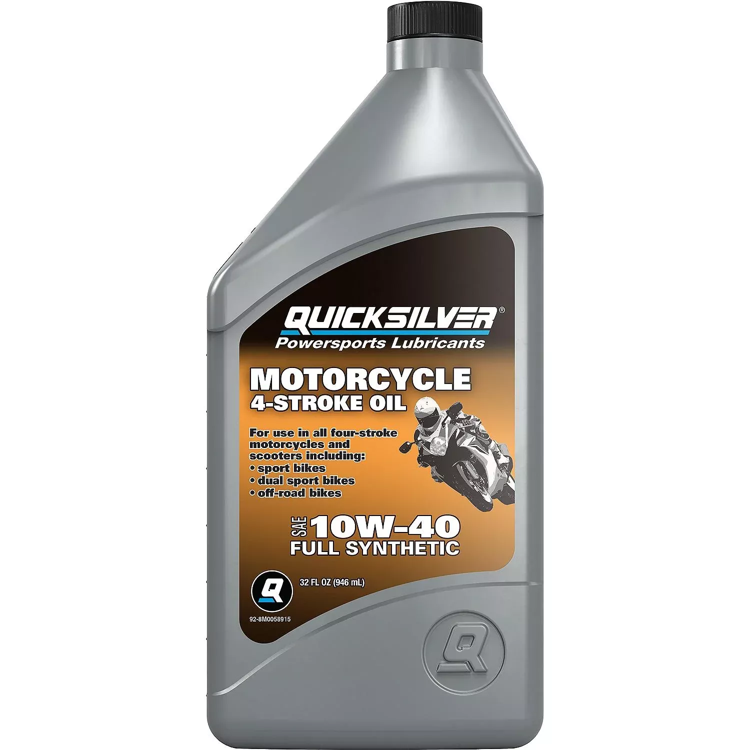 Quicksilver 10W-40 Full Synthetic Motorcycle Oil