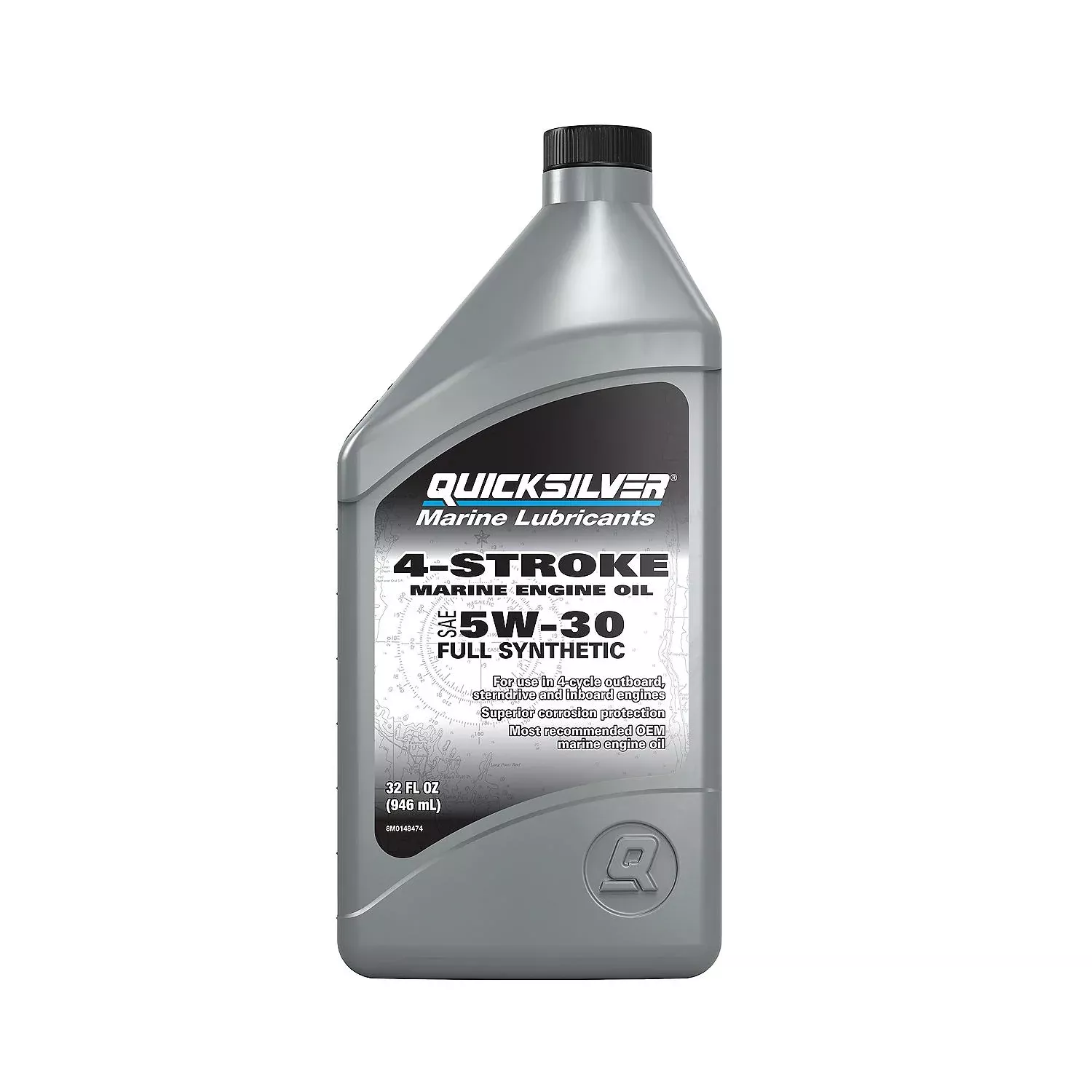 Quicksilver 5W-30 Full Synthetic Marine Oil 1 Qt