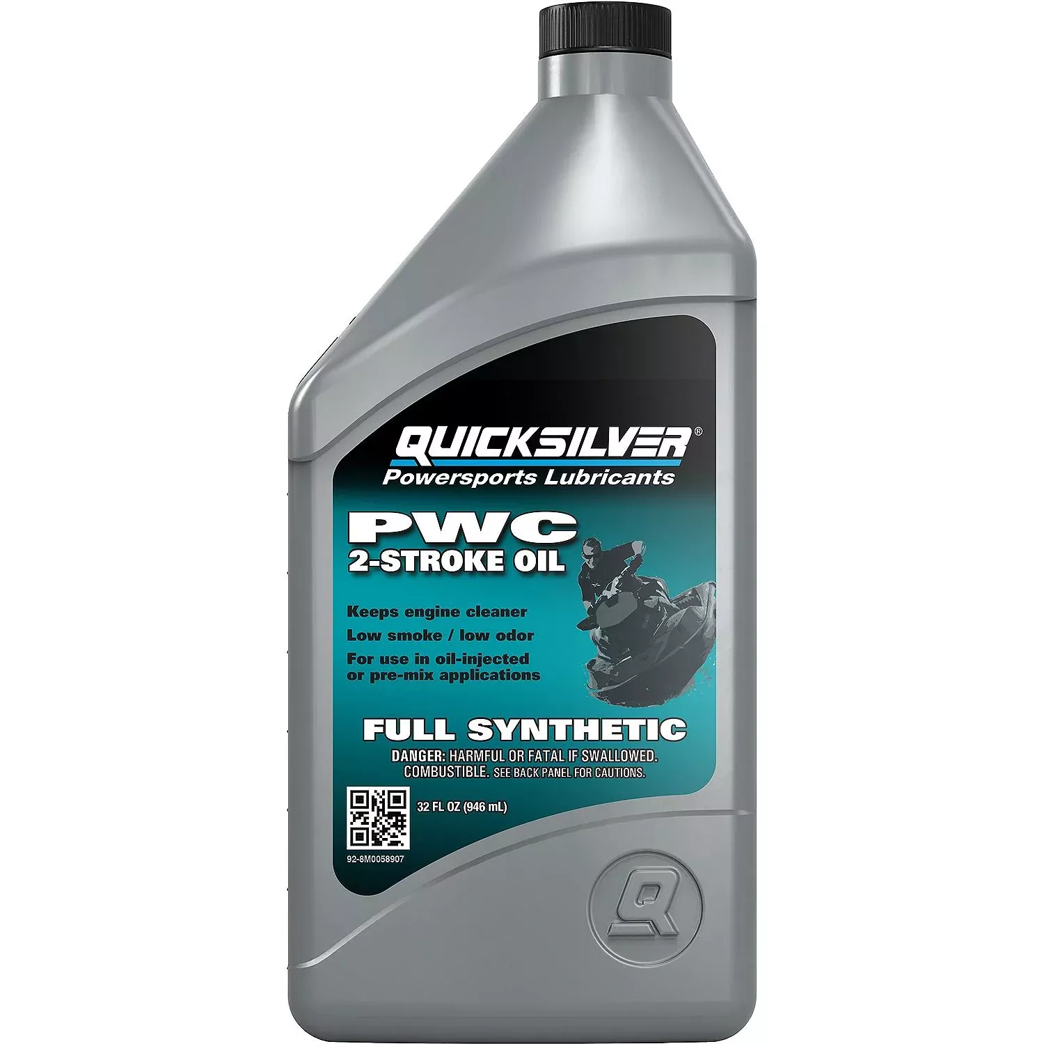 Quicksilver 8M0058907 Full Synthetic 2-Stroke PWC Marine Oil