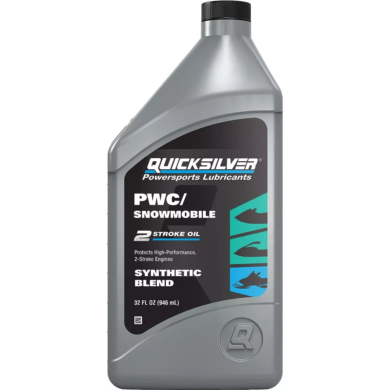 Quicksilver 8M0166406 Synthetic Blend 2-Stroke PWC/Snowmobile Oil