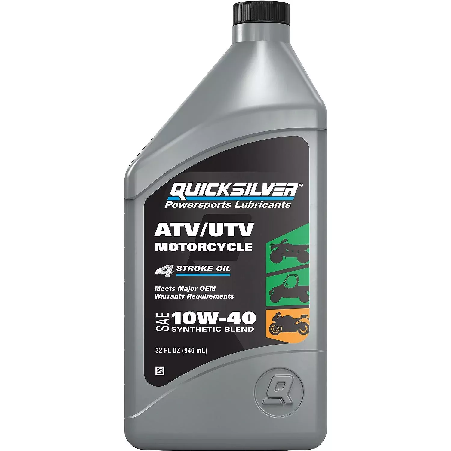 Quicksilver 8M0166408 10W-40 ATV/UTV/Motorcycle Oil, 1 Quart