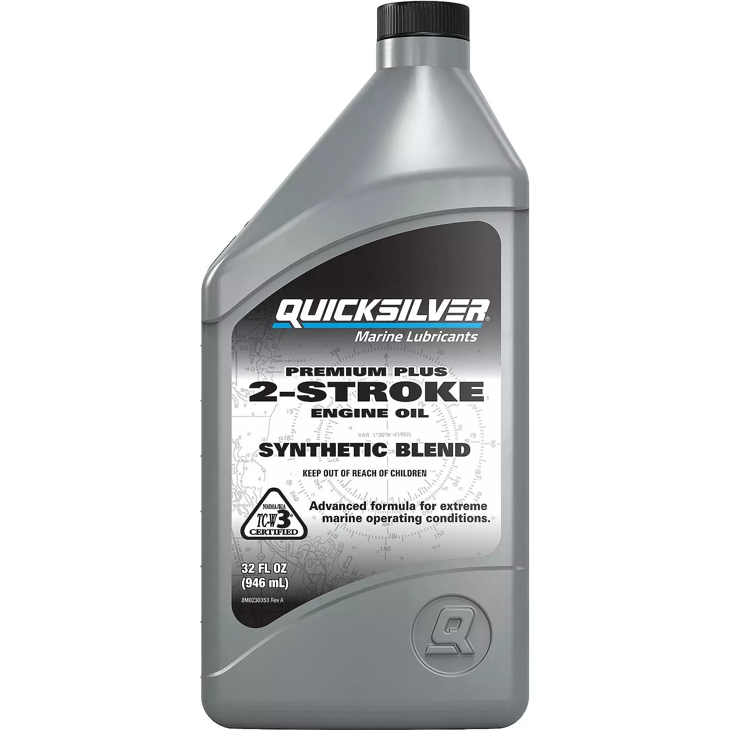 Quicksilver Premium Plus 2-Stroke Marine Oil 1 Quart – 858026Q01