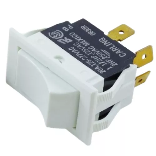 Robertshaw 80-224 2-Position DPST Rocker Switch, White