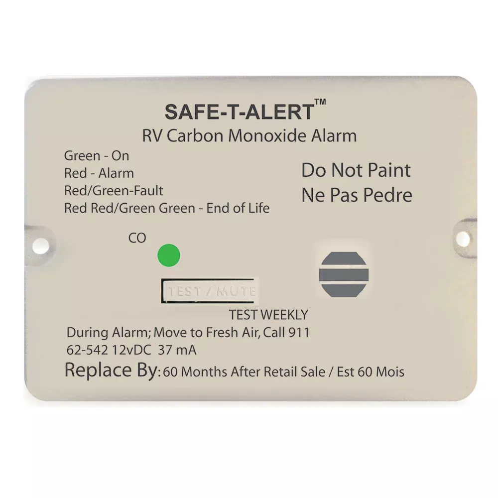 Safe-T-Alert 62 Series Carbon Monoxide Alarm - 12V - RV Flush Mount -