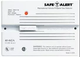 -SALE- Safe Alert Propane Alarm, White Flush Mount 12 vDC Hard Wire