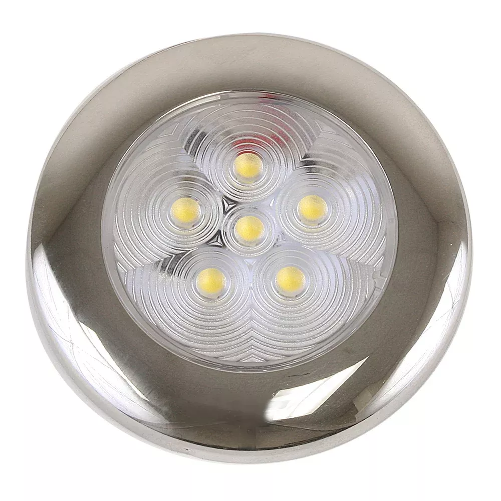 Scandvik B3 Downlight Surface Mount - Cool White - SS Trim - IP67 - 12