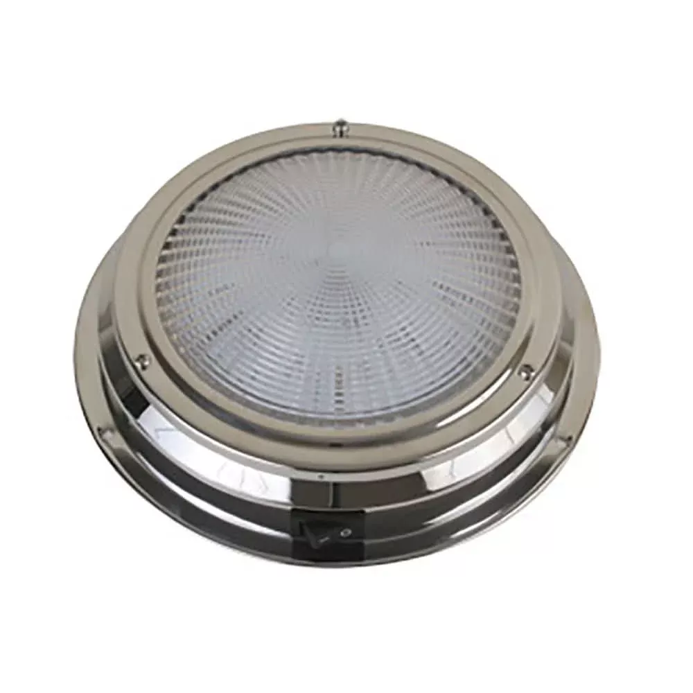 Scandvik LED Dome Light - Traditional - Stainless Steel - 5.5" - 12V [