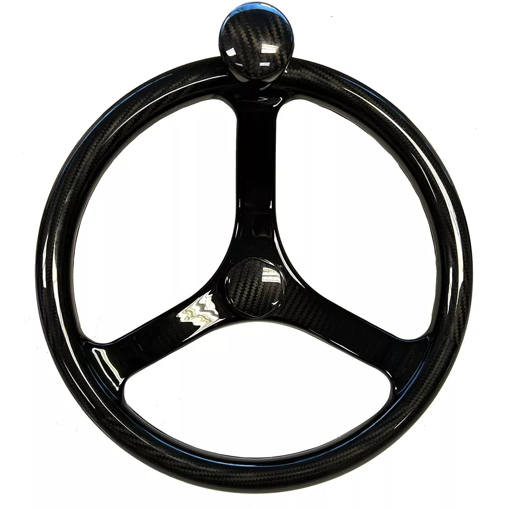 Schmitt Marine Carbon Fiber Primus Wheel w/Knob 13.5" w/Sanntoprene Fi