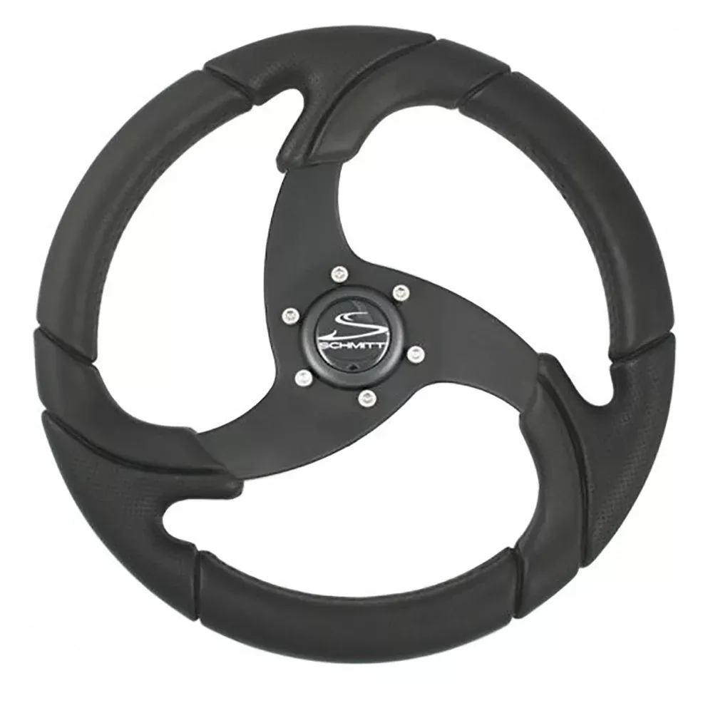 Schmitt Marine Folletto 14.2" Wheel - Black Polished Polyurethane - 3/