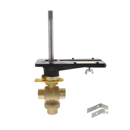 Schneider Electric (Barber Colman) VB-2313-500-9-3 Ball Valve, 1/2" NPT, 3-Way, Bronze/Brass