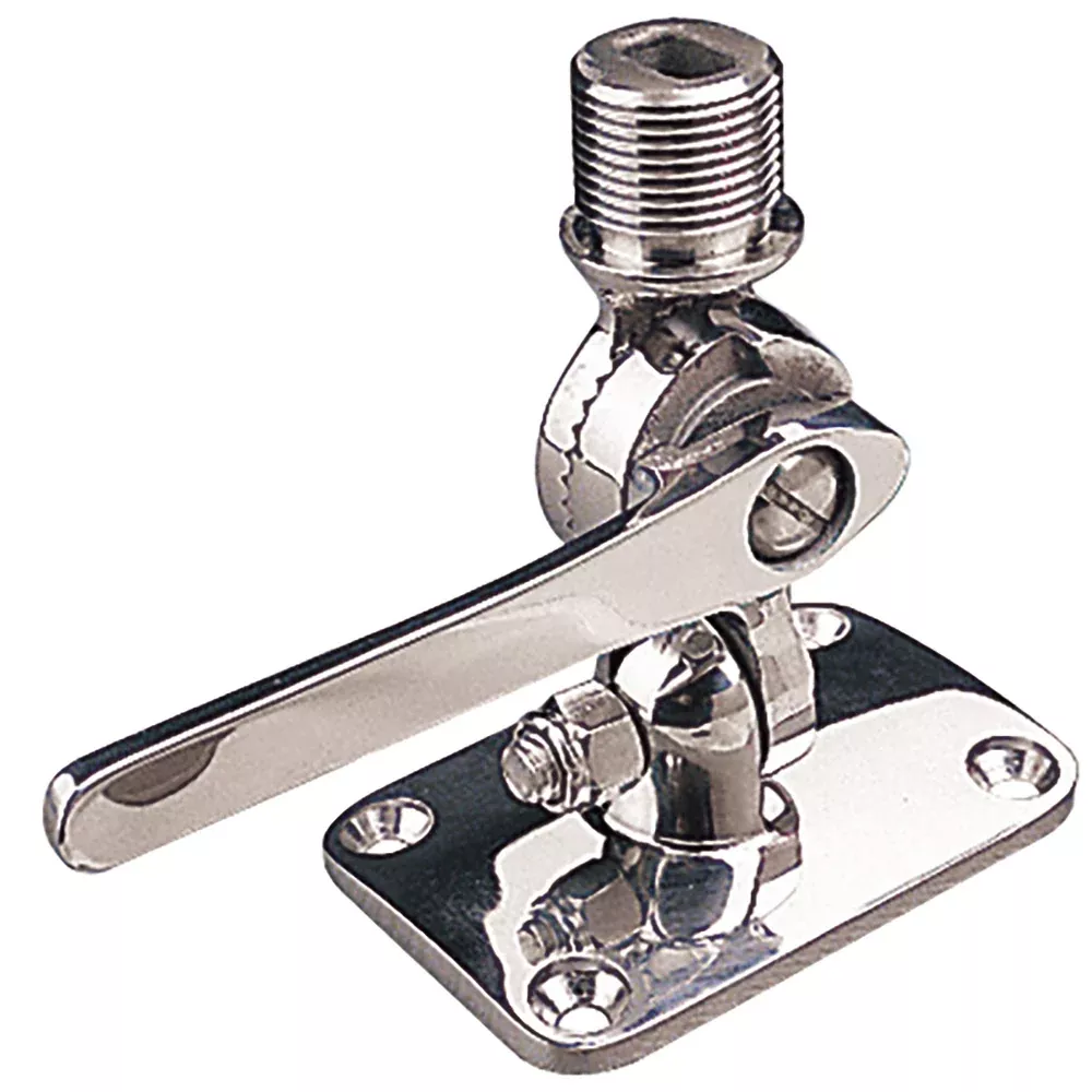 Sea-Dog Adjustable Antenna Base - Deck Mount - Investment Cast 316 Sta