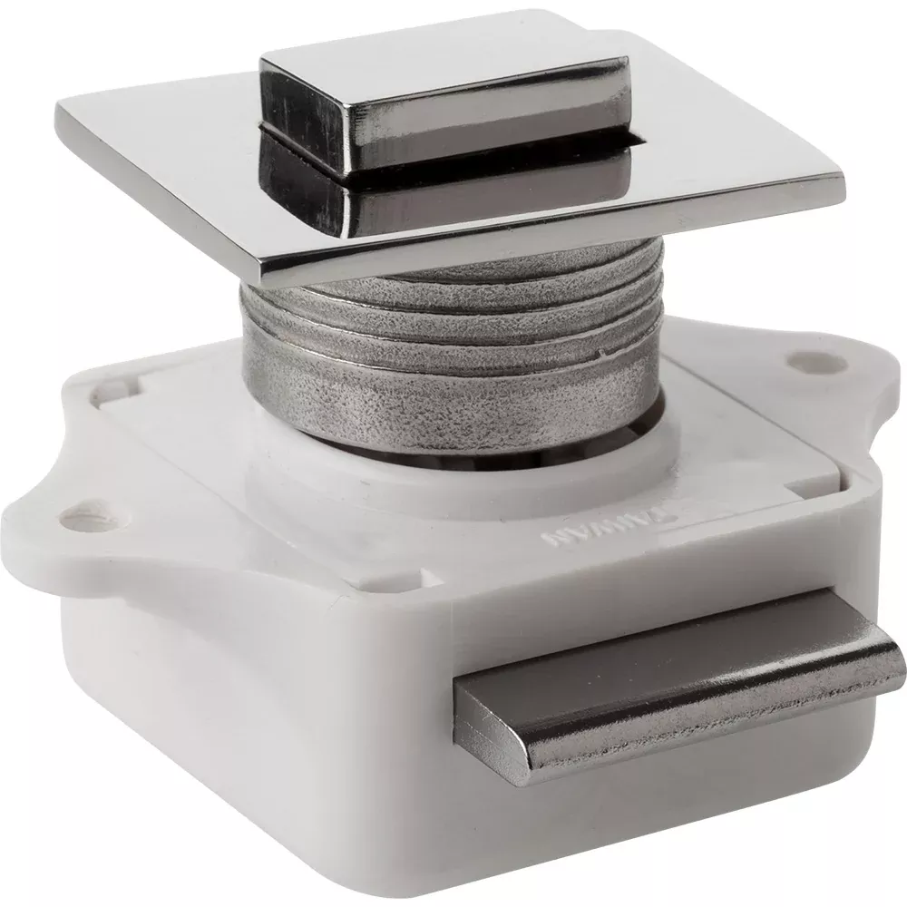 Sea-Dog Push Button Rim Latch - Square - Stainless Steel/Plastic Housi