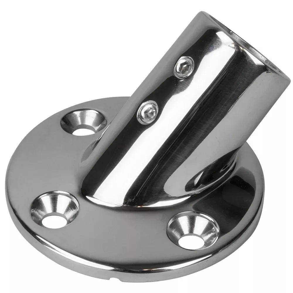 Sea-Dog Rail Base Fitting 2-3/4" Round Base 45 316 Stainless Steel - 1
