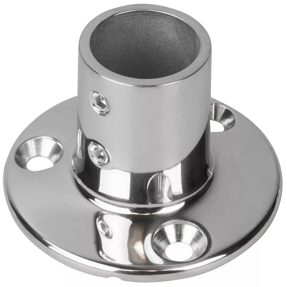 Sea-Dog Rail Base Fitting 2-3/4" Round Base 90 316 Stainless Steel - 1