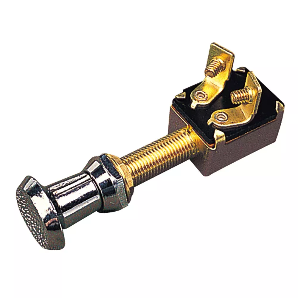 Sea-Dog Two-Position On-Off Push-Pull Switch - Stamped Brass [420390-1
