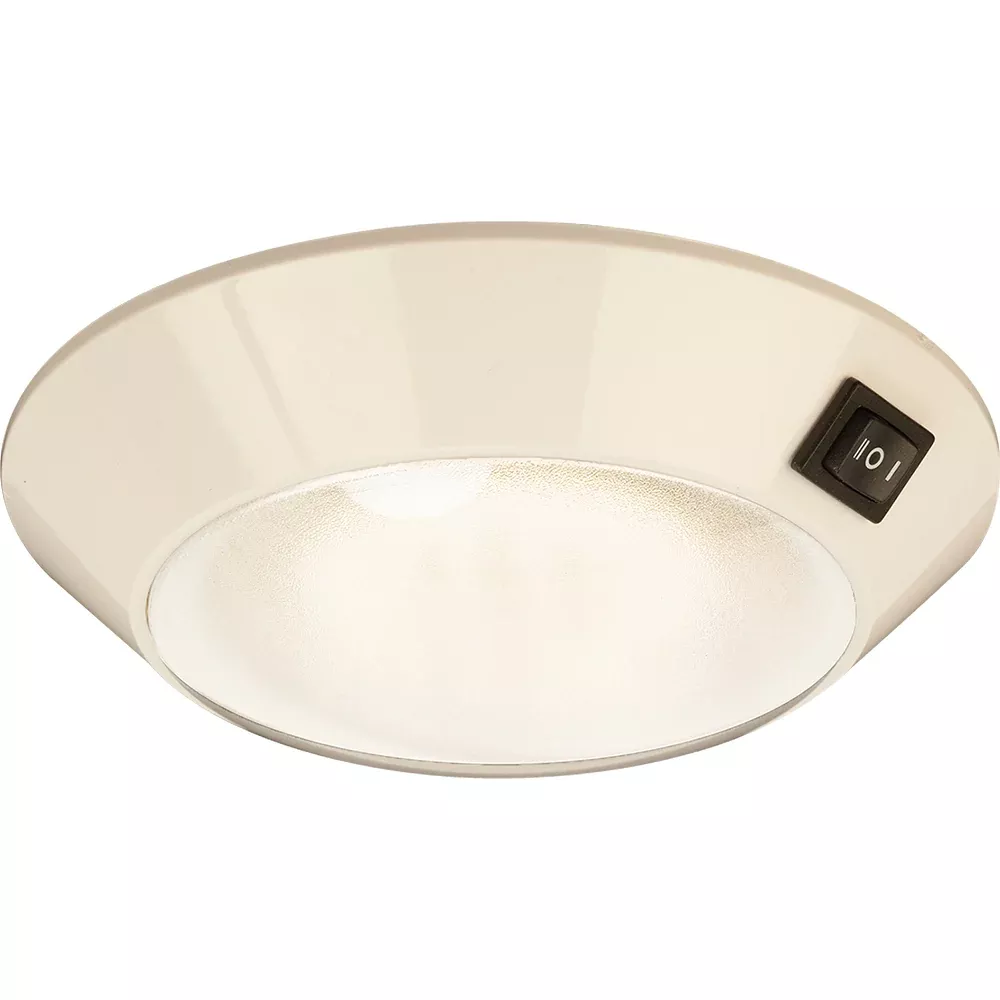 Sea-Dog White Plastic LED Dome Light 4" Day/Night - Clear/Red Bulb [40