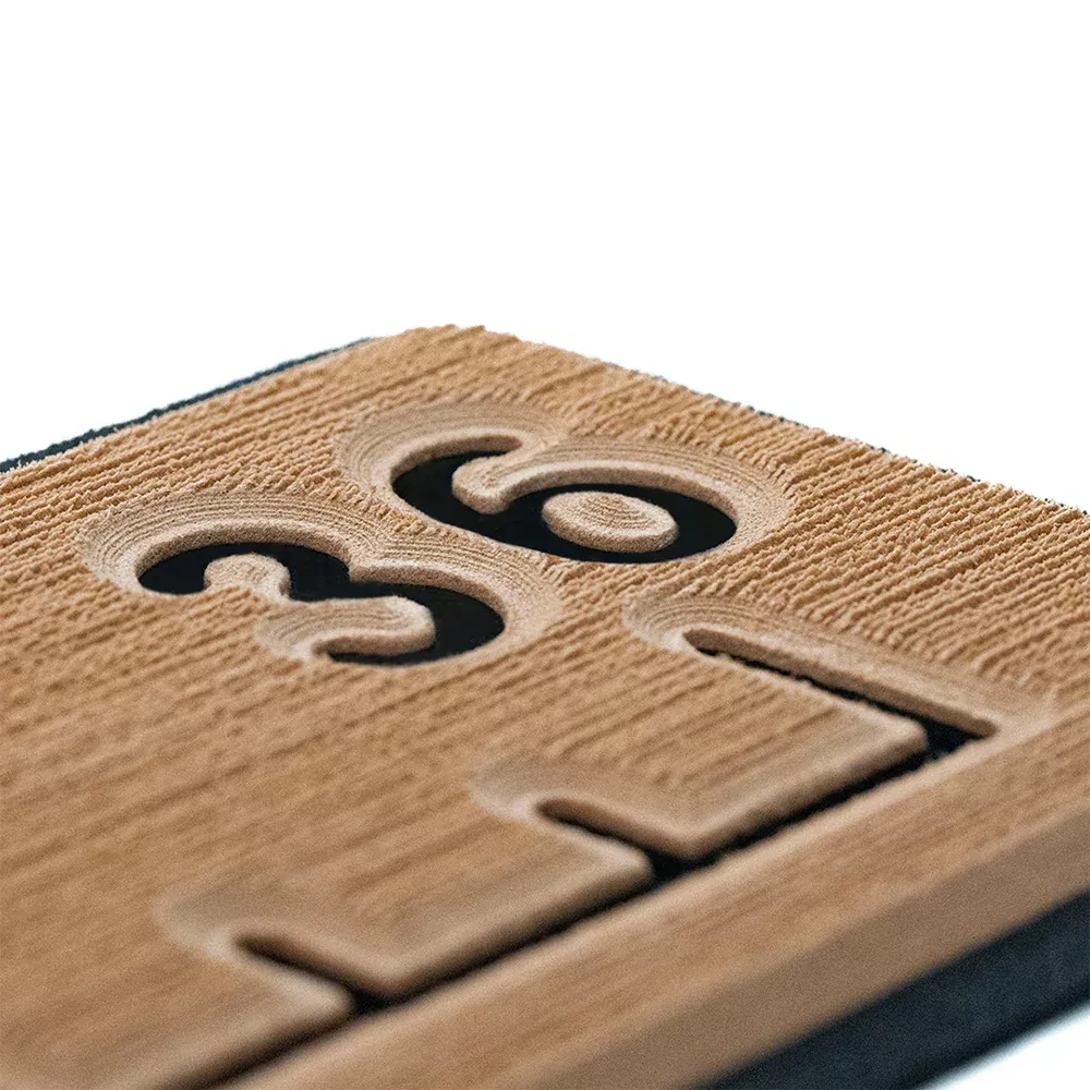 SeaDek 36 Routed Ruler - 6mm - Brushed Texture - Mocha/Black [53583-80