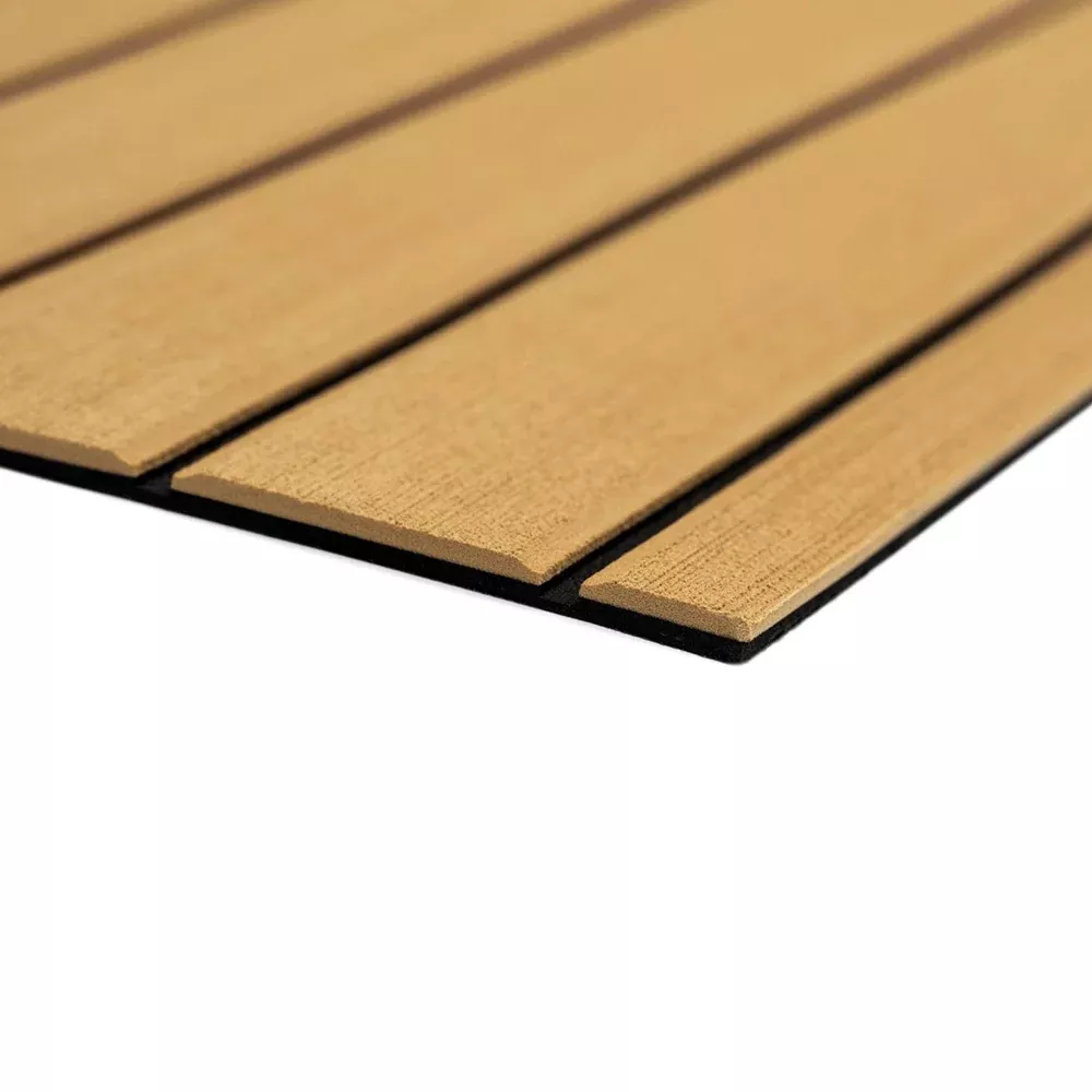 SeaDek 40" x 80" 6mm Teak Full Sheet - Brushed Texture - Camel/Black (
