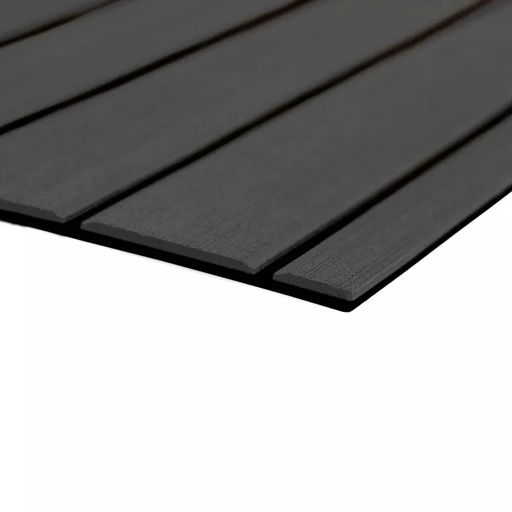 SeaDek 40" x 80" 6mm Teak Full Sheet - Brushed Texture - Dark Grey/Bla