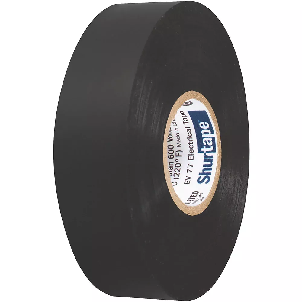 Shurtape EV 077B Professional Grade Black Electrical Tape f/Insulating
