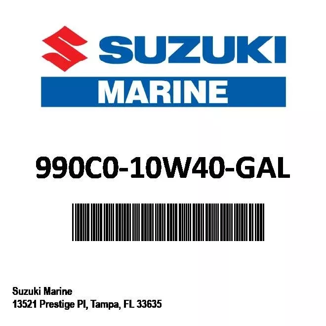 Suzuki - Ecstar mrne oil - 990C0-10W40-GAL