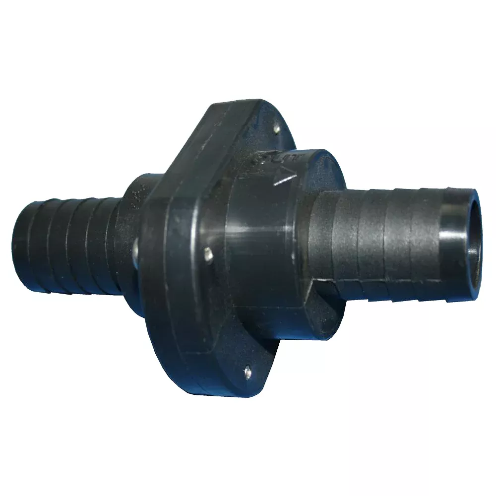 T-H Marine Double Barb Inline Scupper Check Valve - 1-1/8" - Black [IL