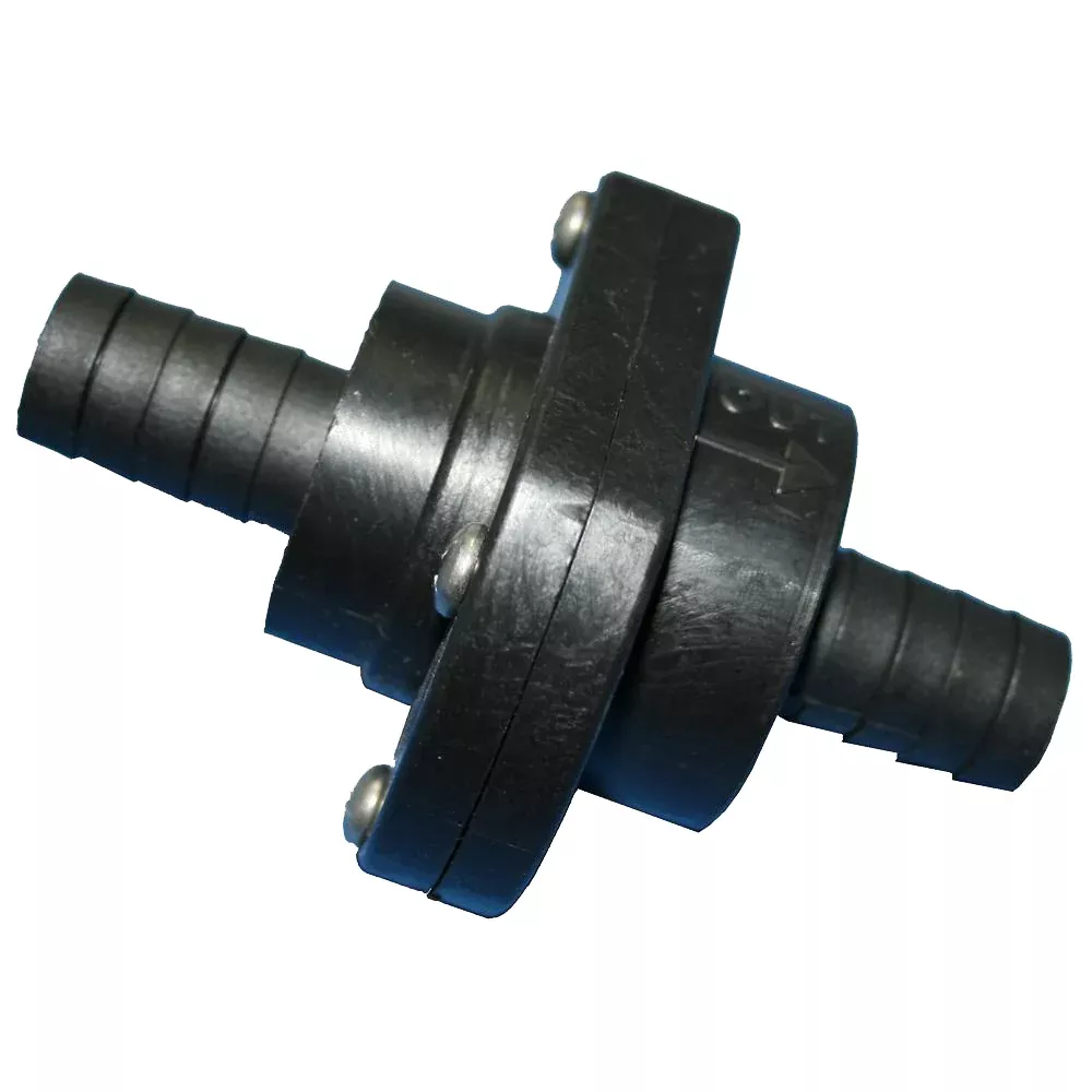 T-H Marine Double Barb Inline Scupper Check Valve - 3/4" - Black [ILS-
